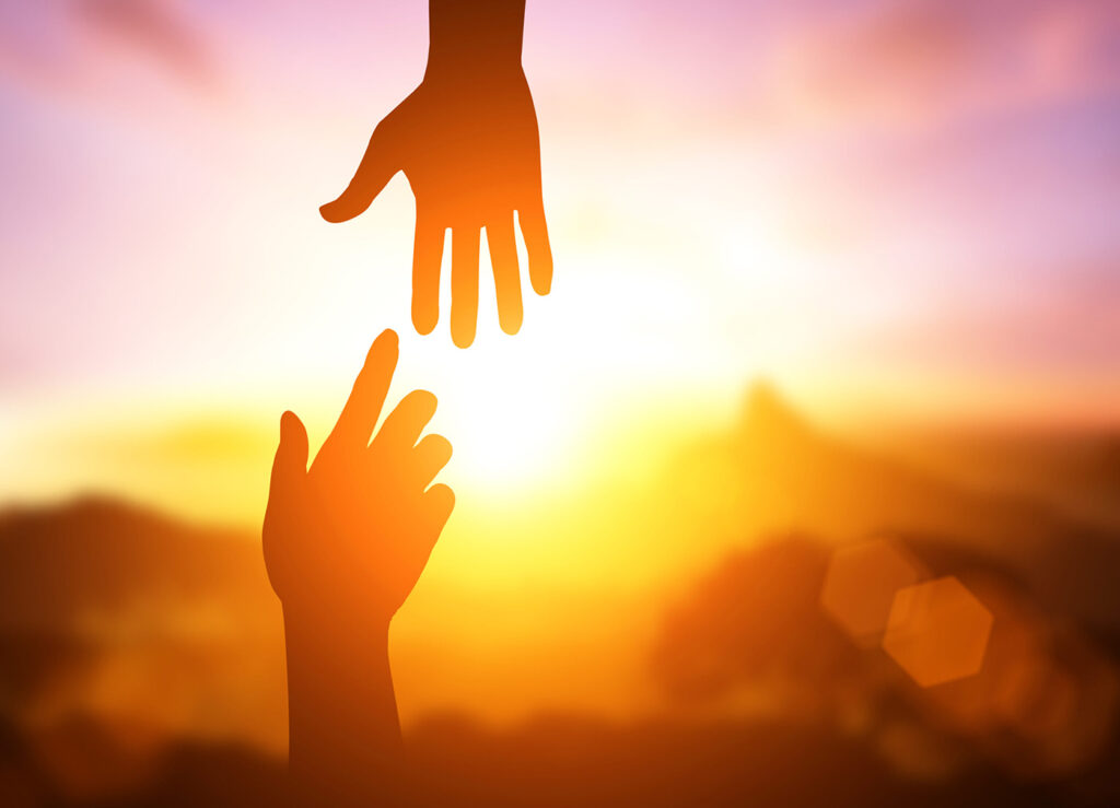 Hands Sunset