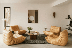 Comfortable living room inside a residential addiction treatment center