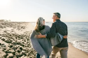 Senior Couple Happily Living after Rehab